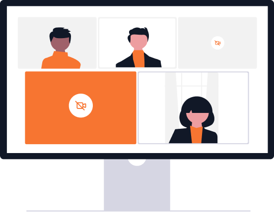 Illustration of a video discovery call
